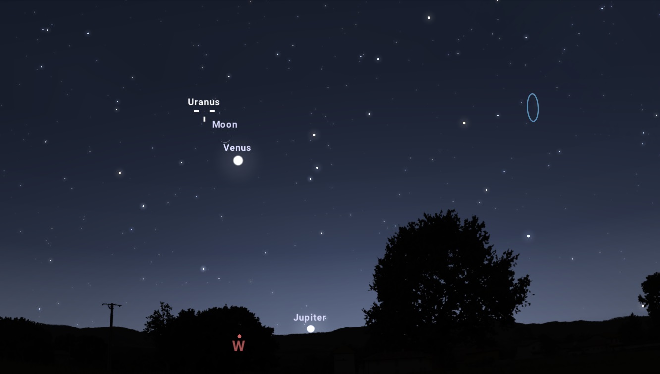 Március 24-én 19:05-kor még látszódni fog a Jupiter...
