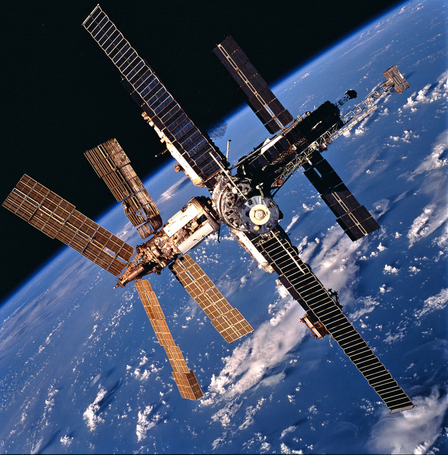 A Mir-űrállomás (Kép: NASA/Getty Images)
