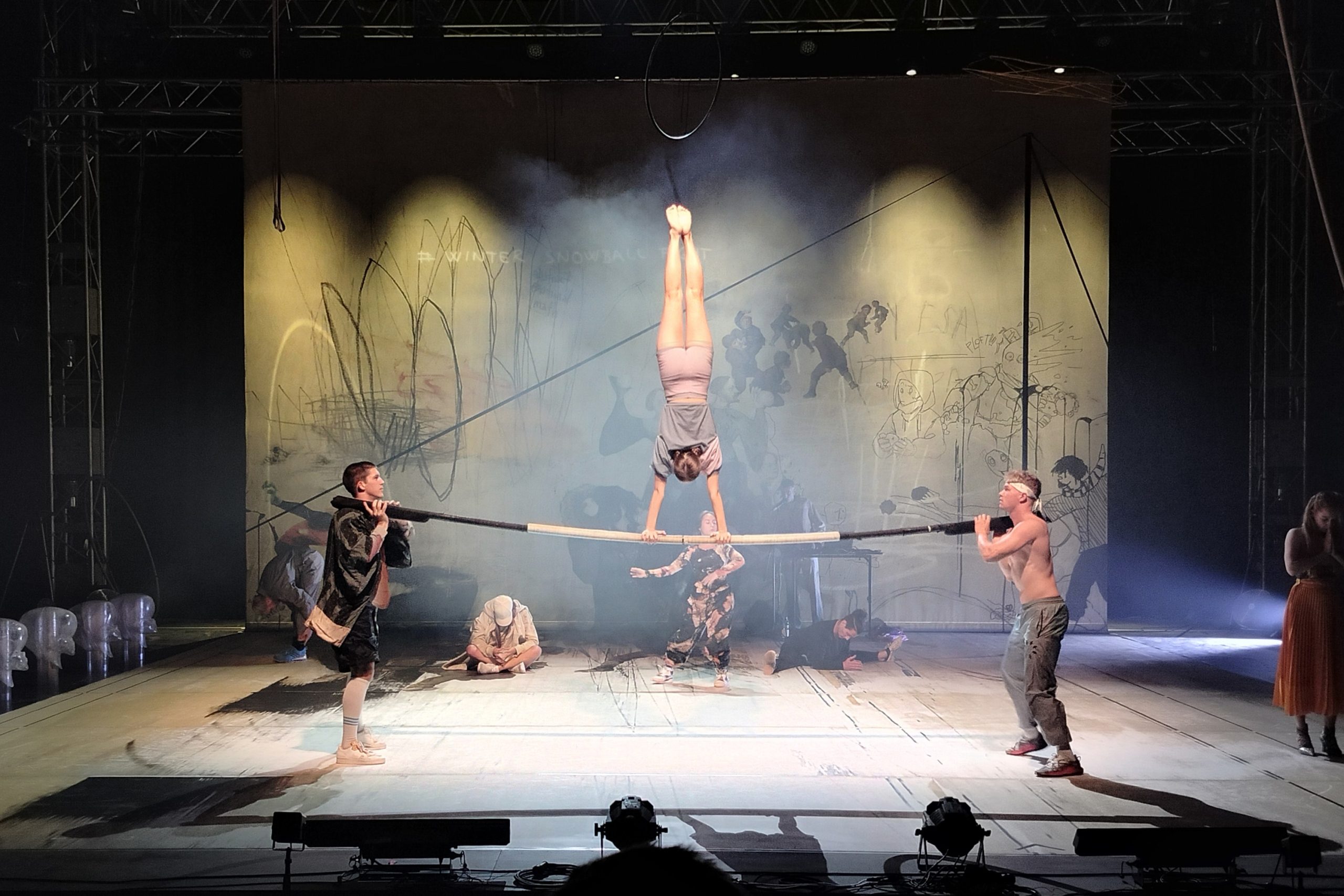 A Cirque de Sziget egyik előadása