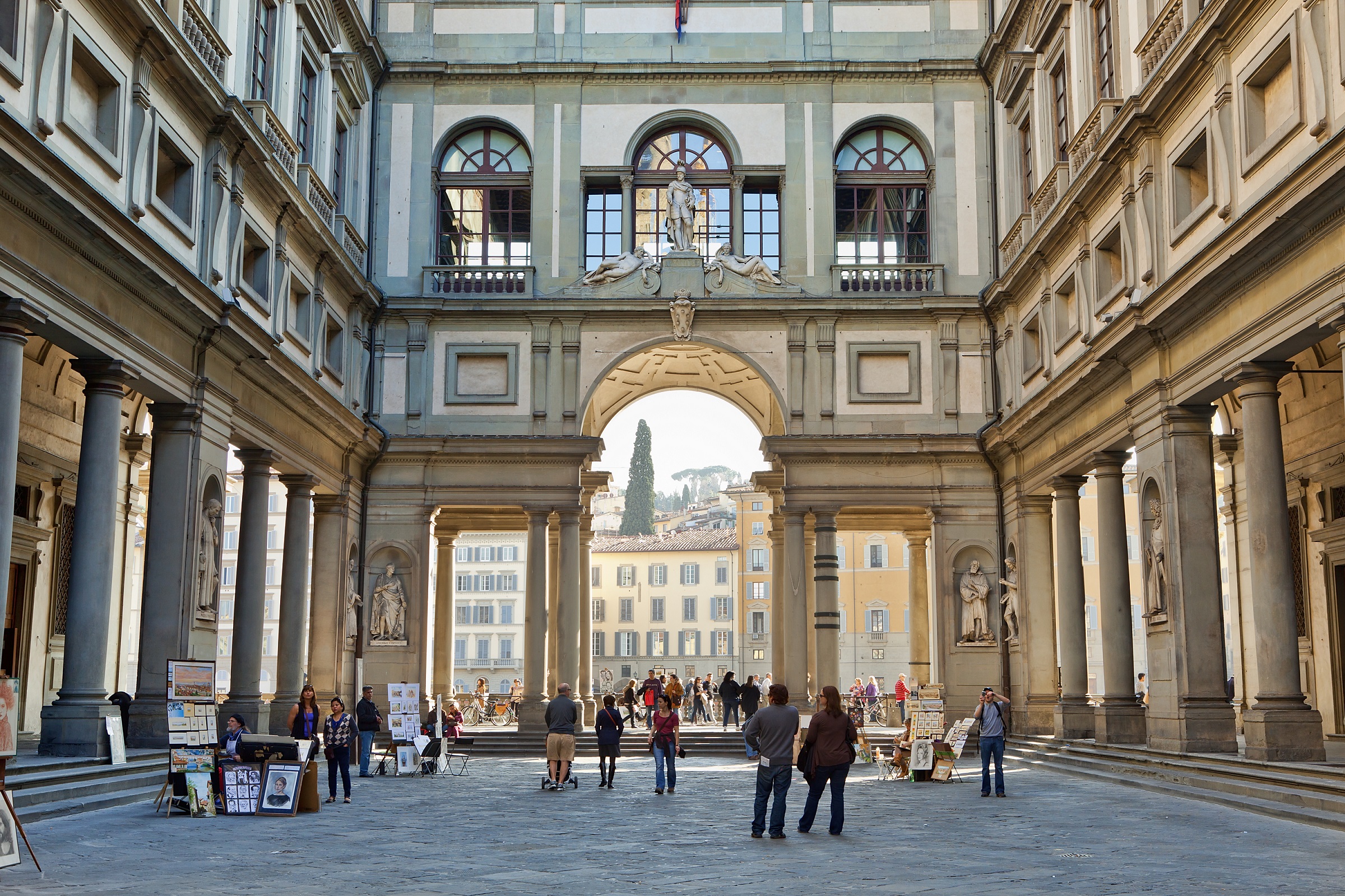 A firenzei Uffizi-képtár