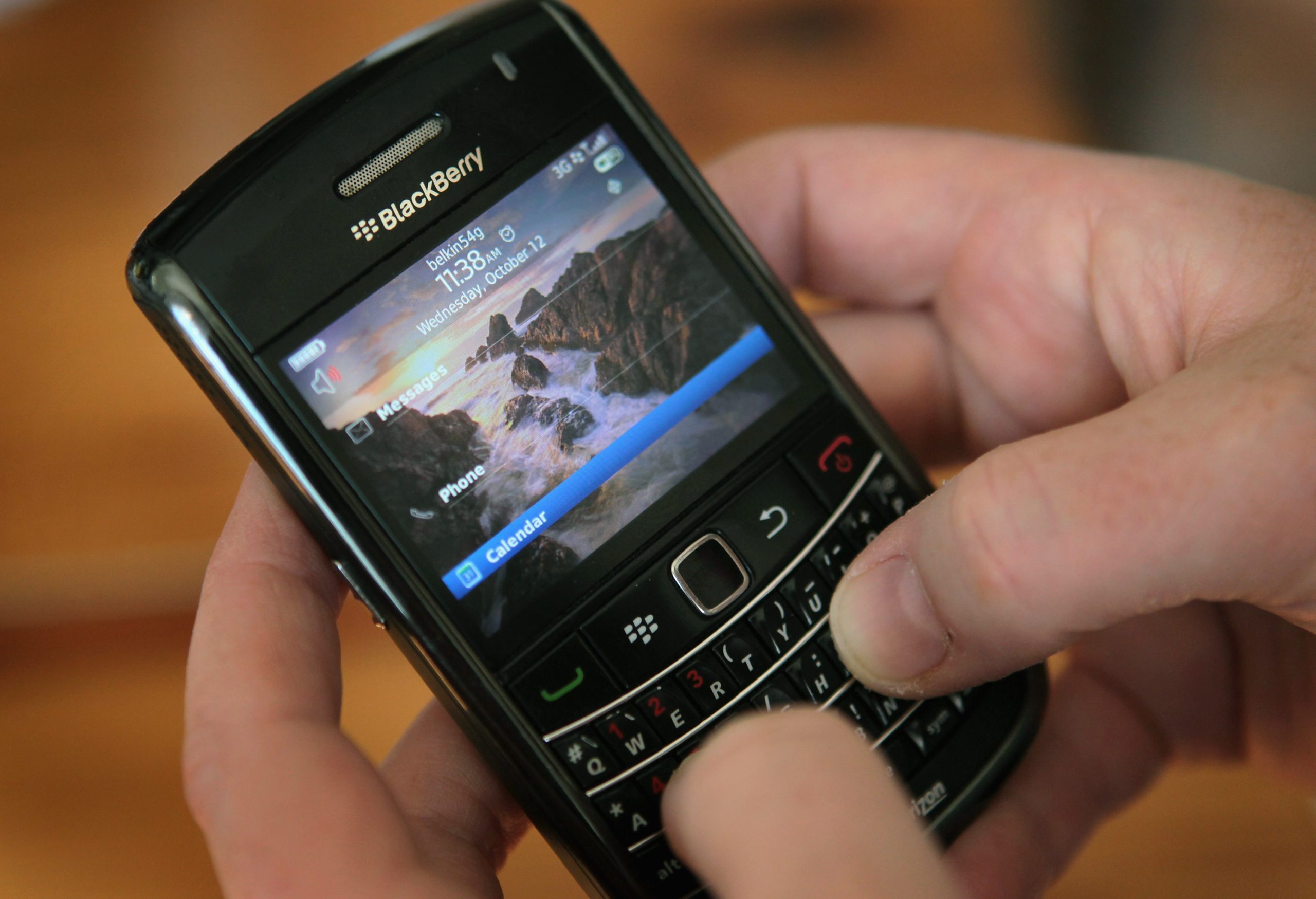 BlackBerry készülék (Kép: Scott Olson/Getty Images)