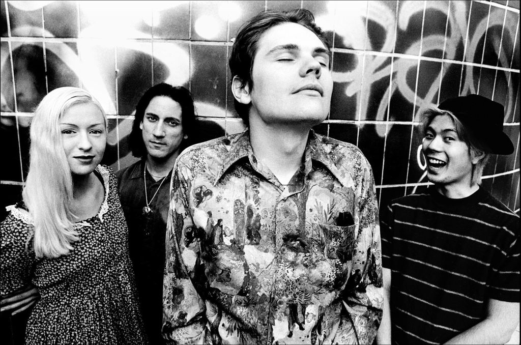 Az eredeti felállás 1993-ban Billy Corgan (középen), D'arcy Wretzky, James Iha, Jimmy Chamberlin ( (Fotó: Paul Bergen/Redferns)
