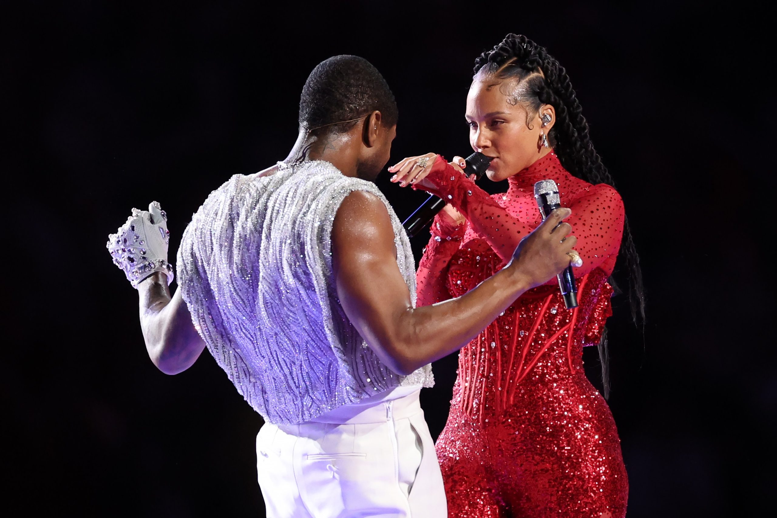 Usher és Alicia Keys (Kép: Ezra Shaw/Getty Images)