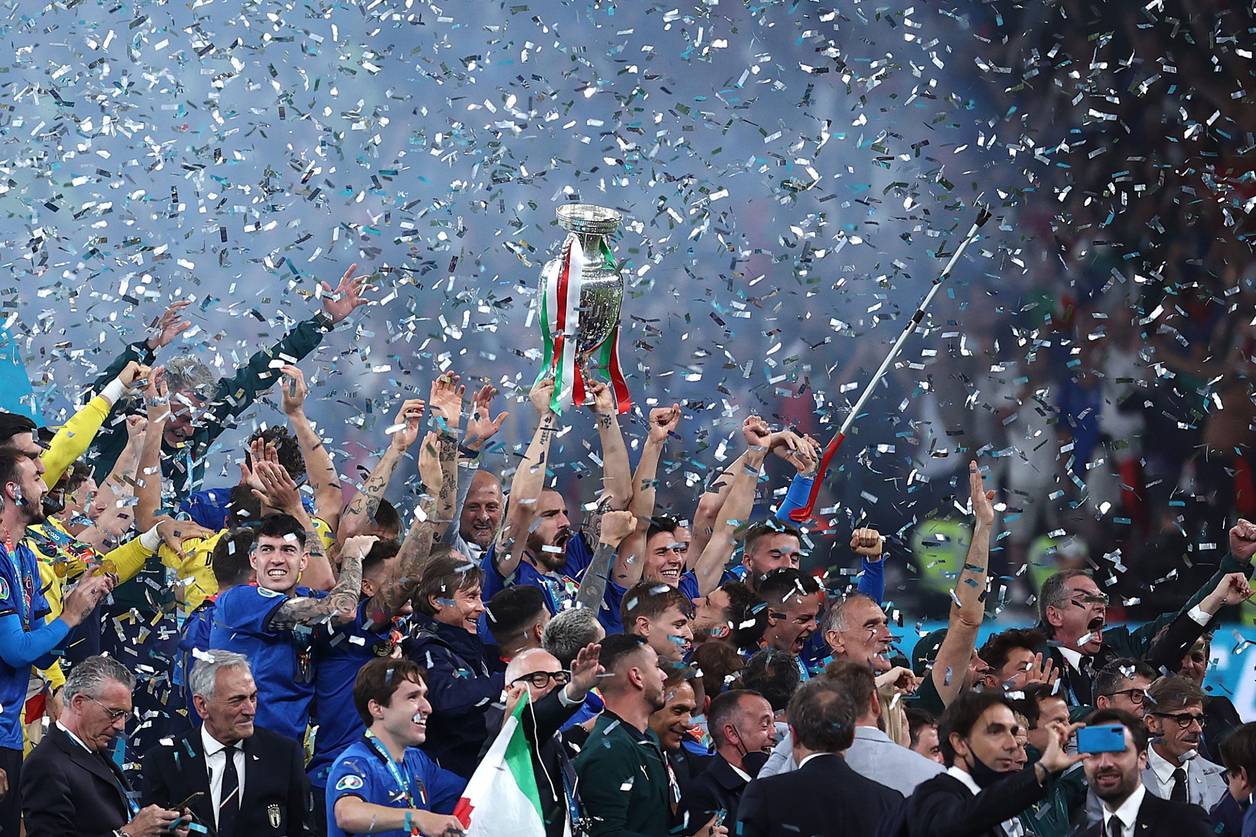 Utoljára az olaszok emelték magasba (Kép: Ryan Pierse - UEFA/UEFA via Getty Images)