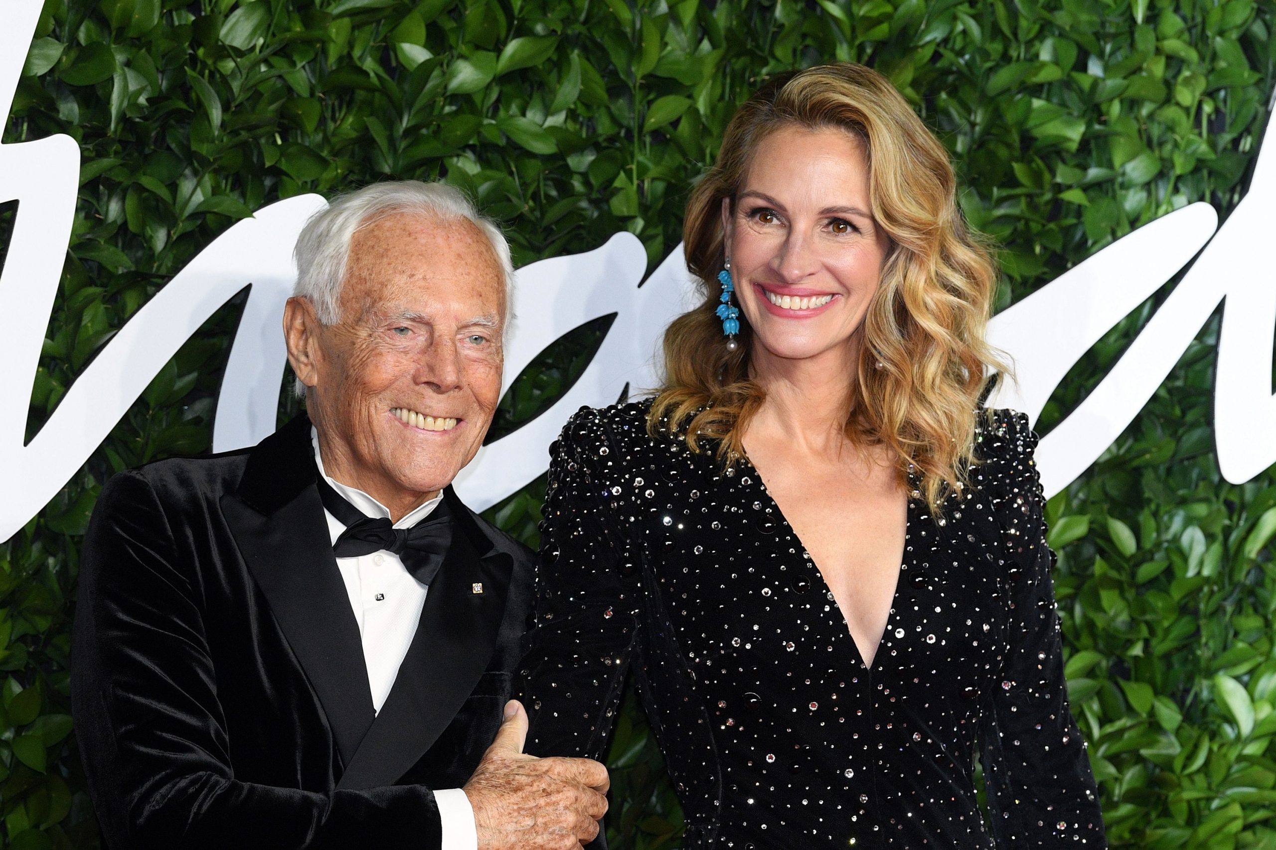 Giorgio Armani és Julia Roberts (Kép: Daniele Venturelli/Daniele Venturelli/WireImage - Getty Images)