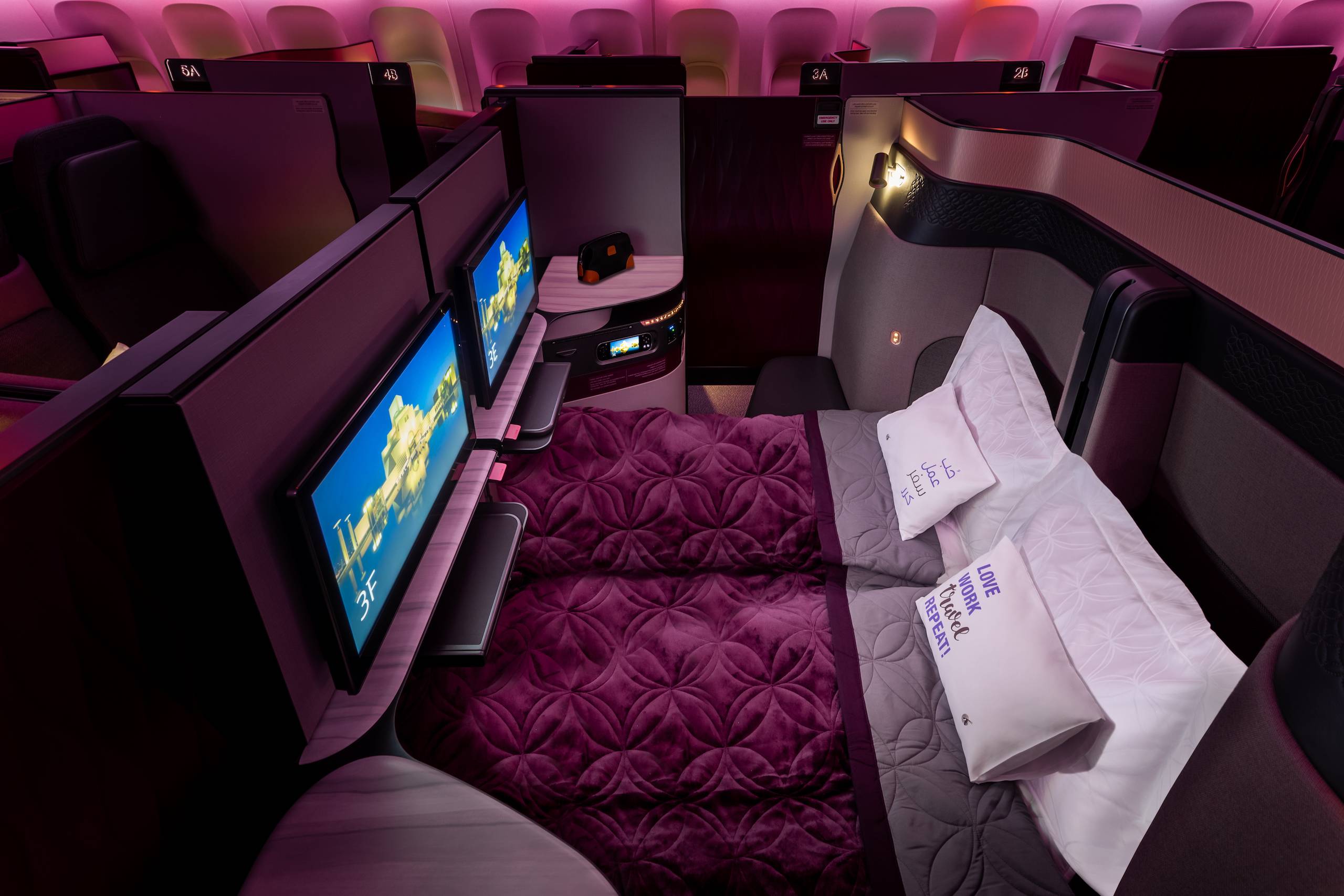 Aki képes megfizetni, az fejedelmi kényelemben repülhet (fotó: Qatar Airways)