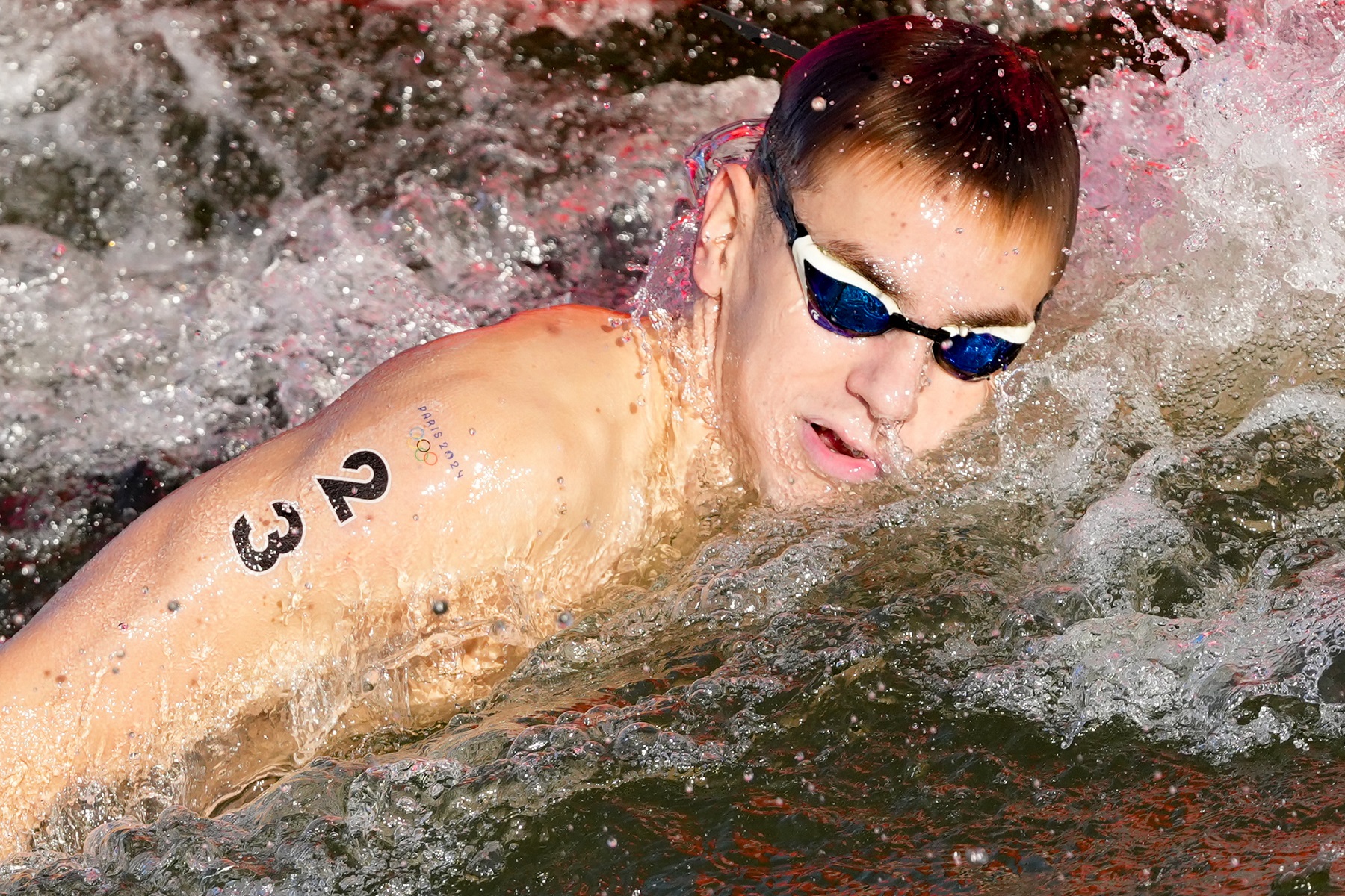 Betlehem Dávid - nyíltvízi úszás, férfi 10 km (Kép: Mustafa Ciftci/Anadolu via Getty Images)