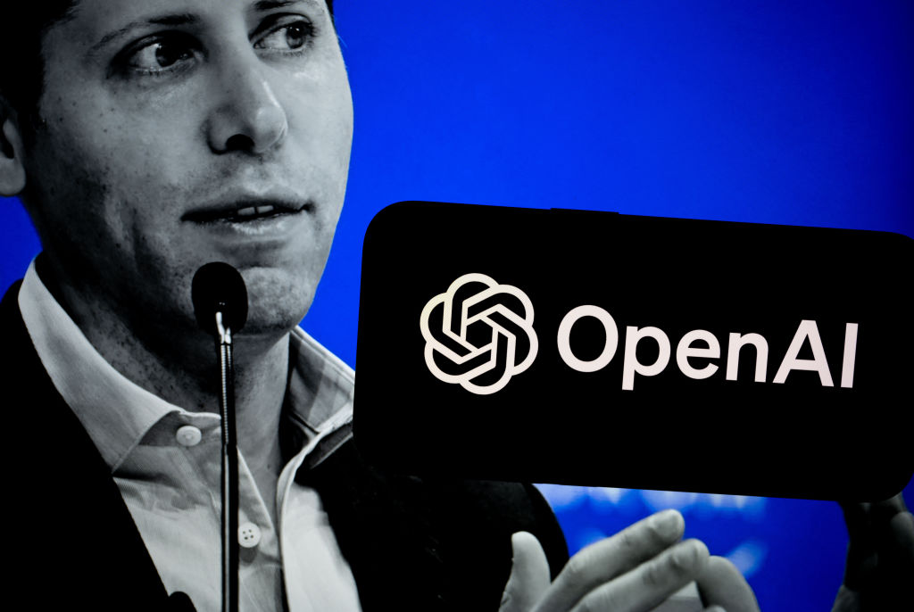 A képen Sam Altman, az OpenAI vezére (Fotó: Didem Mente/Anadolu via Getty Images)