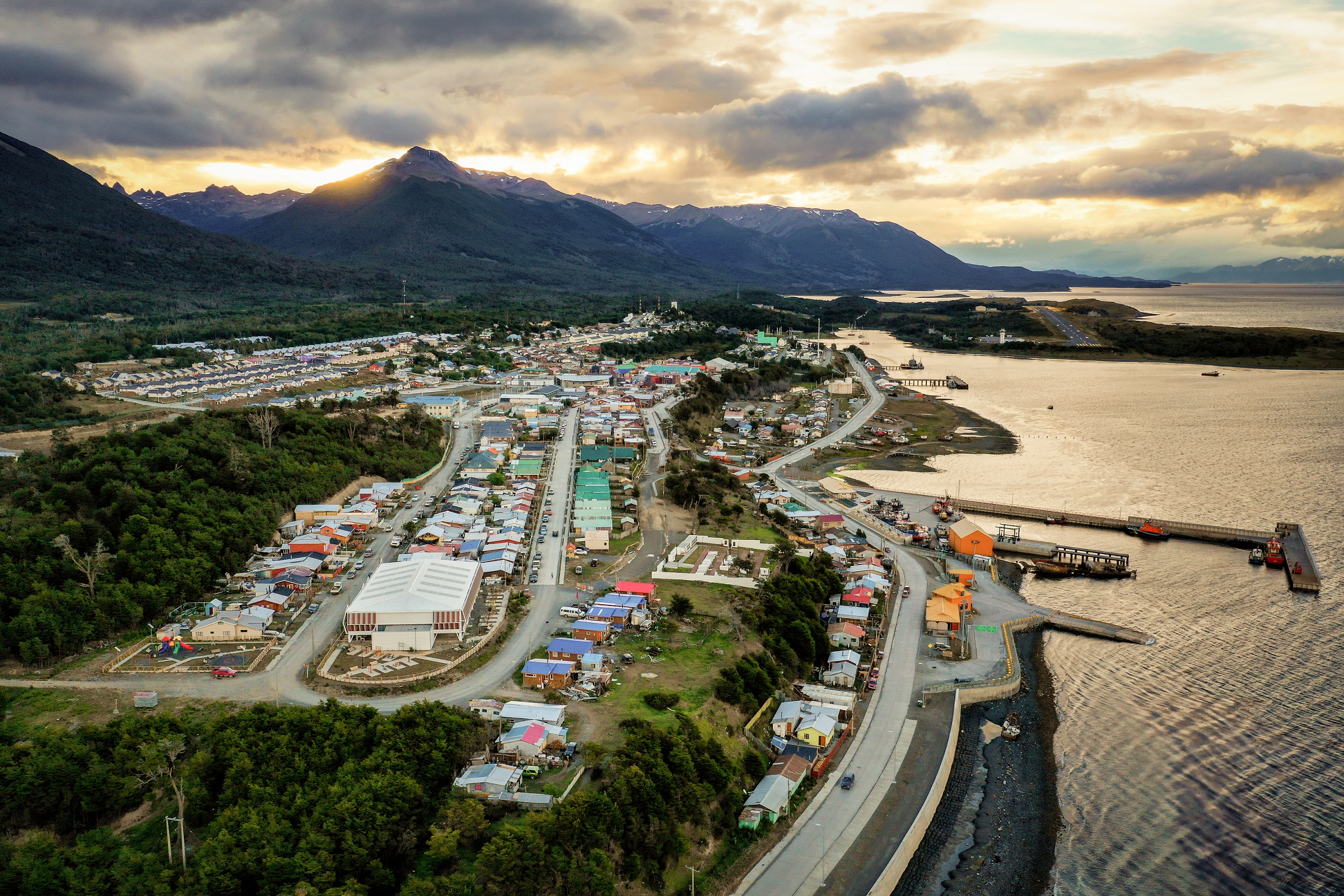 Puerto Williams a magasból (Kép: Getty Images)