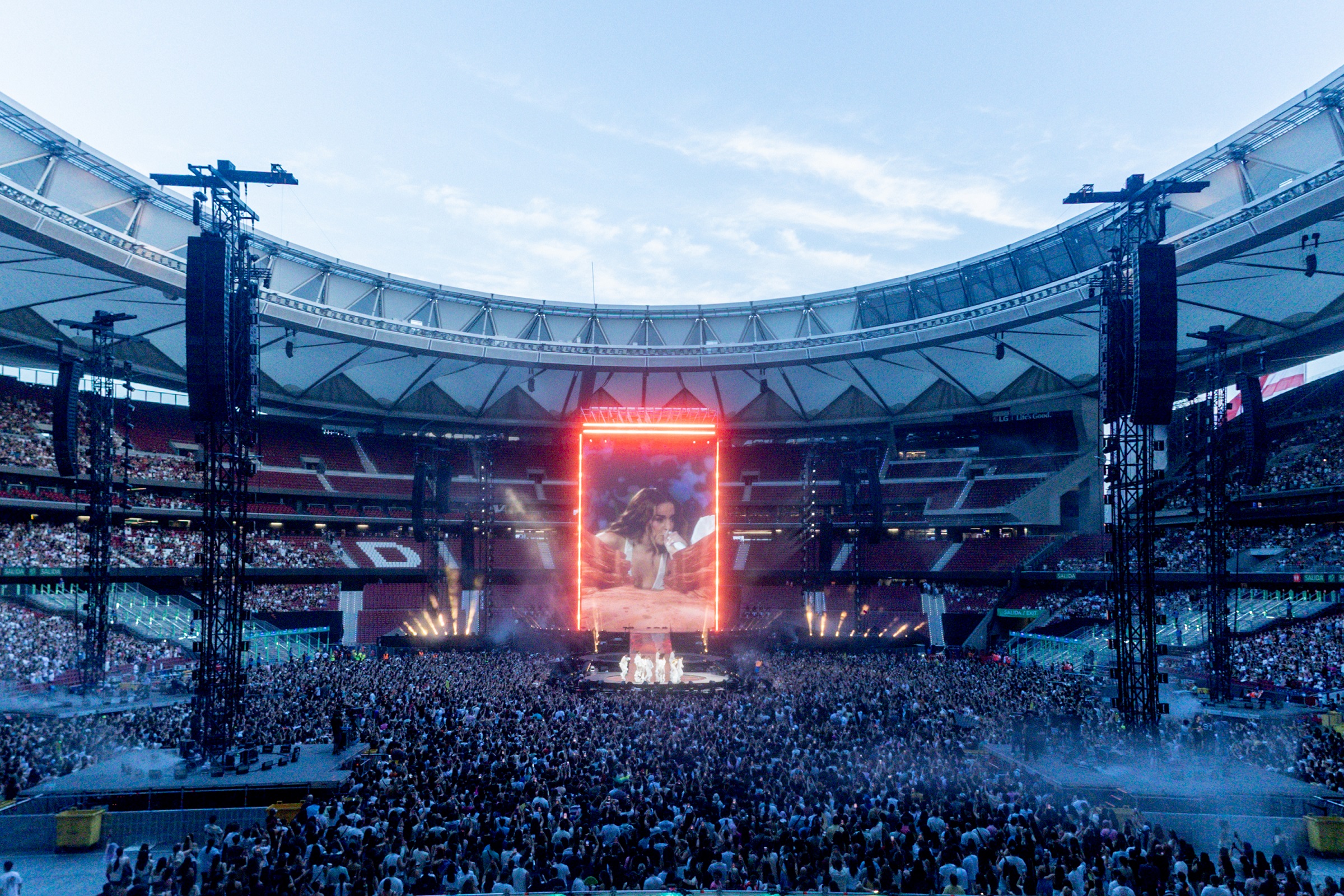 Koncert a Metropolitano stadionban (Kép: Ricardo Rubio/Europa Press via Getty Images)