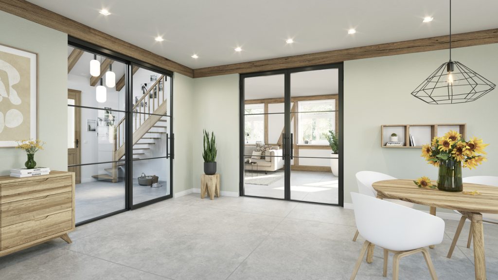 A Hörmann loft ajtói a stílus és a szabadság jegyében választják el otthonunk belső tereit